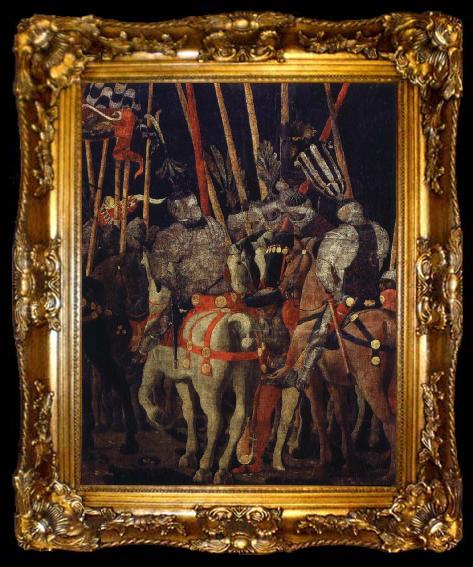 framed  UCCELLO, Paolo byttare,slaget vid san romano, ta009-2